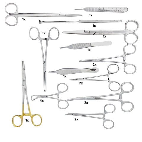 Canine & Feline Spay Pack Veterinary Surgical Instruments Forceps Needle Holders