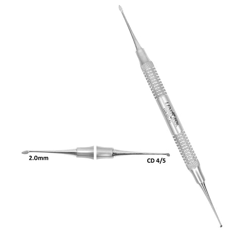 Dental Carvers CD4-5 1.5MM Double Ended Hollow Handle, Dental Instruments