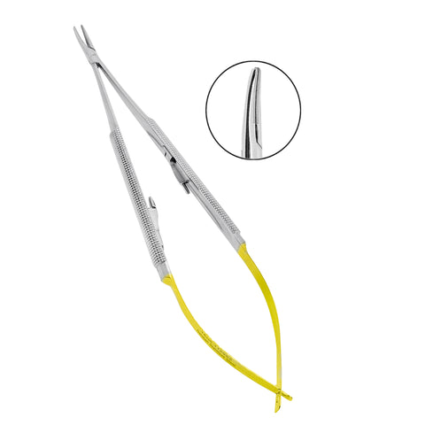 Castroviejo Needle Holder 18cm Curved TC Point