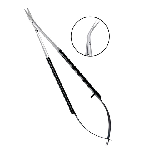 Castroviejo Micro Scissor TC 90 Angled 18cm, CVD