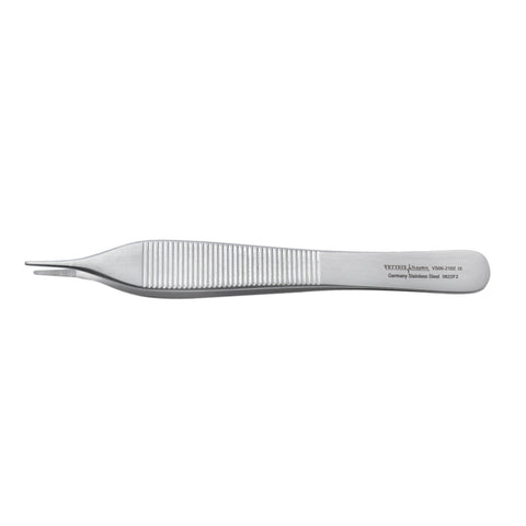 Adson Dressing Forceps, straight, serrated, 12,0 cm