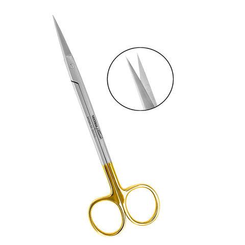 Kelly Scissors 16cm TC Insert STR High Quality Surgical- Dental Instruments