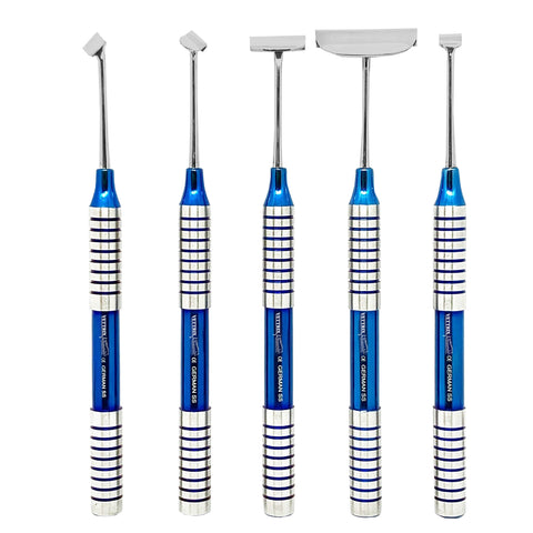 To 5  Dental Soft Tissue Brushing Kit- 5 Pcs, German SS, DENTAL IMPLANT INSTRUMENTS