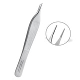 Adson Dressing Forceps, straight, serrated, 12,0 cm