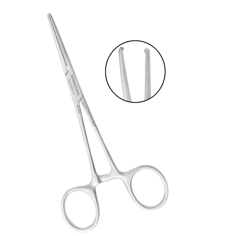 Ochsner-Kocher Forceps 1-2 Teeth Straight 14.0cm