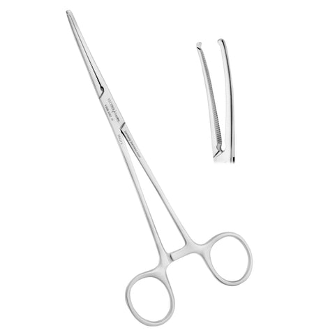 Ochsner Kocher Forceps 1-2 Teeth Curved 18cm